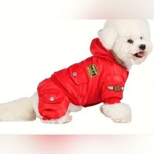 NWT Winter Dog Hooded Jumpsuit Warm Coat